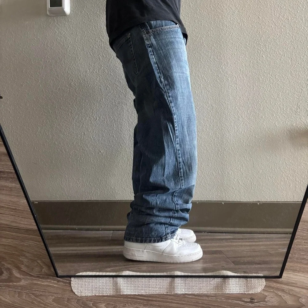 Vintage Y2K/2000s Grunge Dark Wash Essential Denim Jeans! 36x32